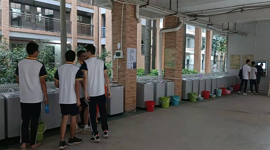 好評續(xù)單！江門一中學(xué)校持續(xù)追加共享洗衣機！