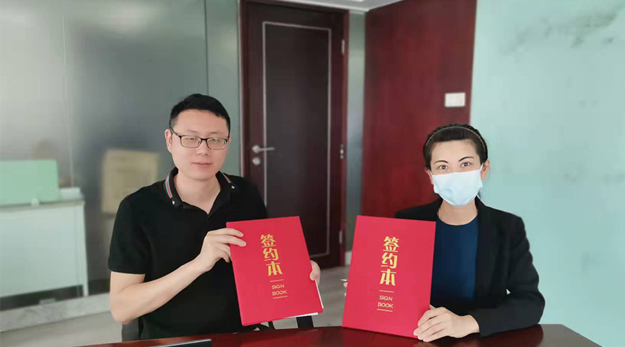 祝賀！金環(huán)電器與寧波某品牌電商客戶再次合作，簽約成功！
